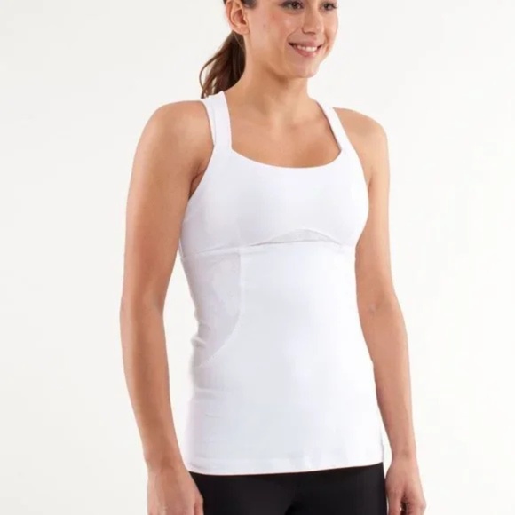 Lululemon Athletica Tank Top with Sports Bra - Picture 1 of 13